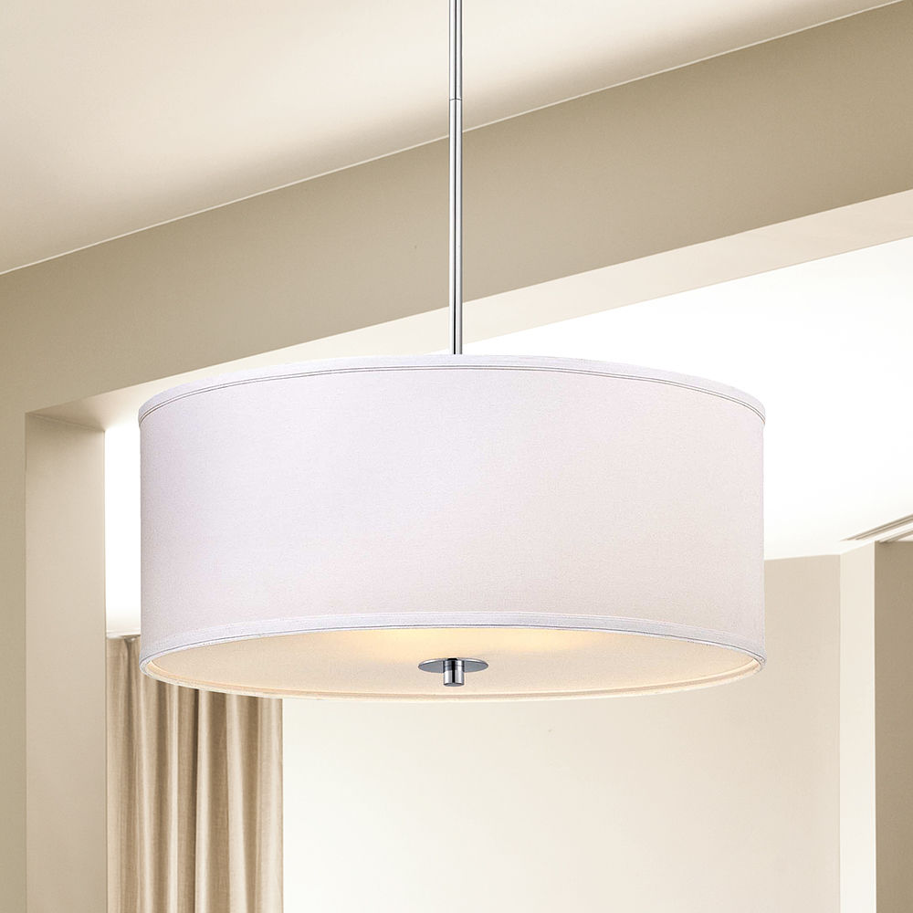 large white pendant light shade