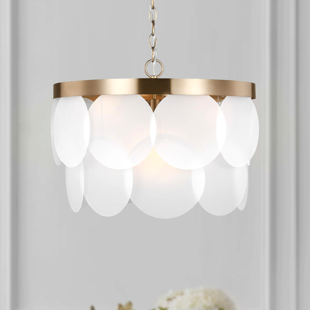 Mellita Satin Brass Pendant by Visual Comfort Studio, 5102506-848