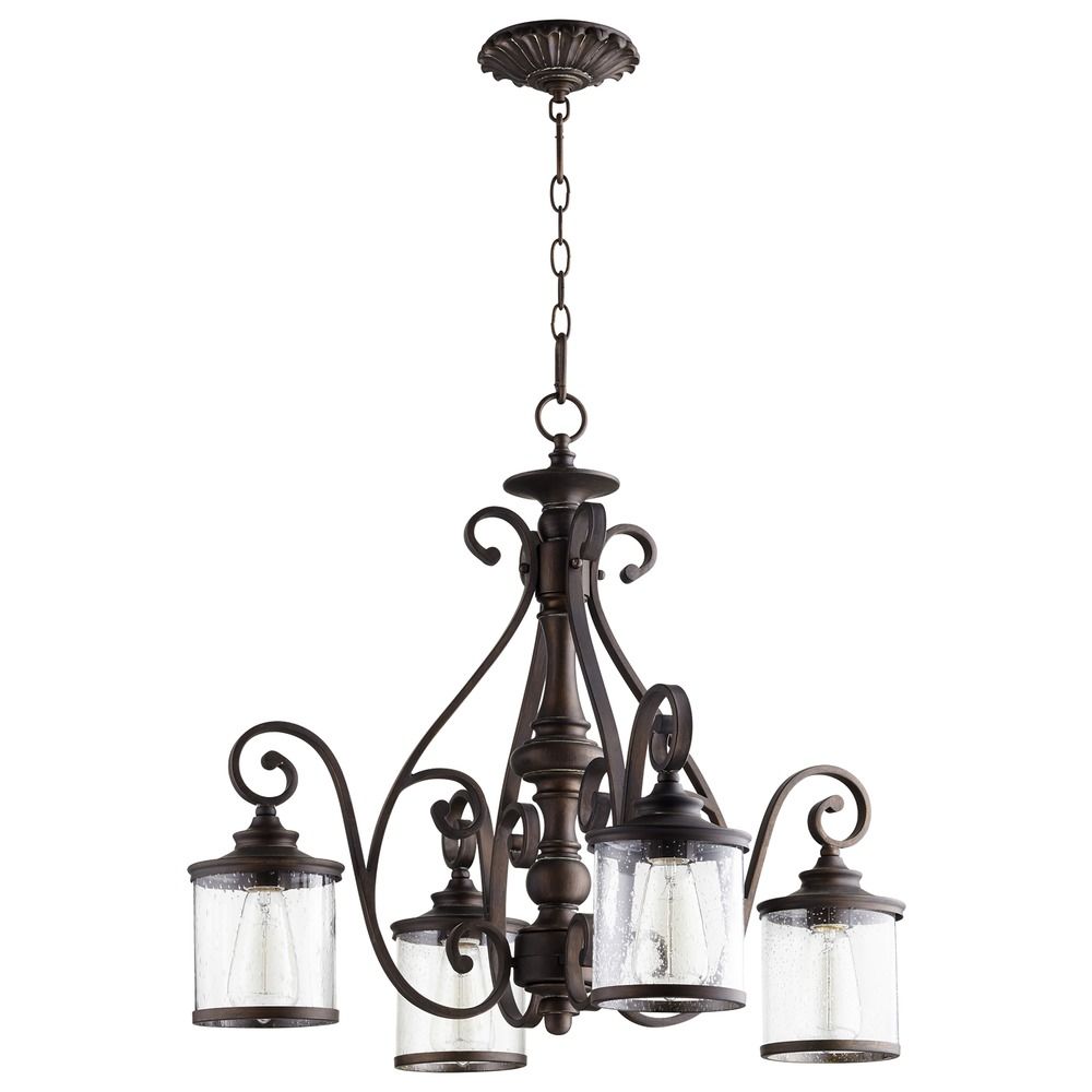 Quorum Lighting San Miguel Vintage Copper Chandelier | 6473-4-39 ...