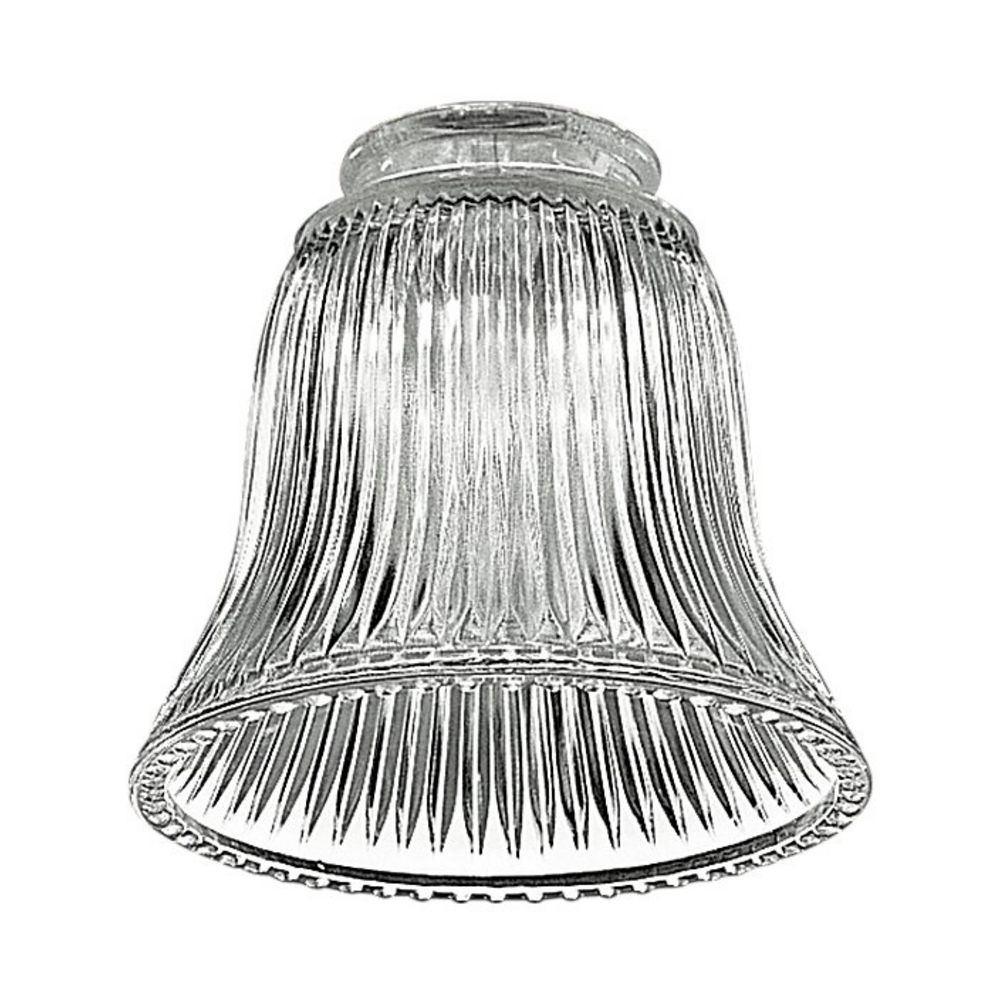 Clear Fluted Glass Shade 2 1 4 Inch Fitter Opening G885