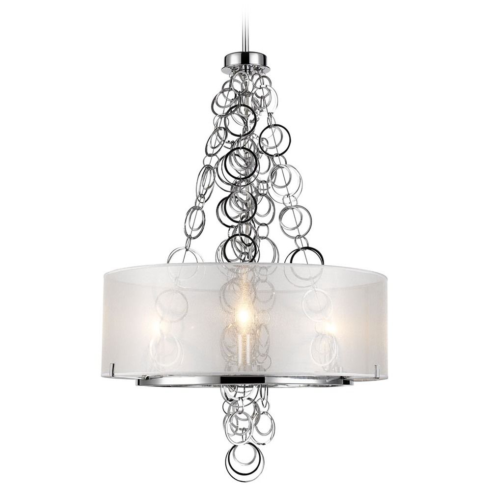 Golden Lighting Danica Chrome Mini Chandelier 5050 3 Ch Image