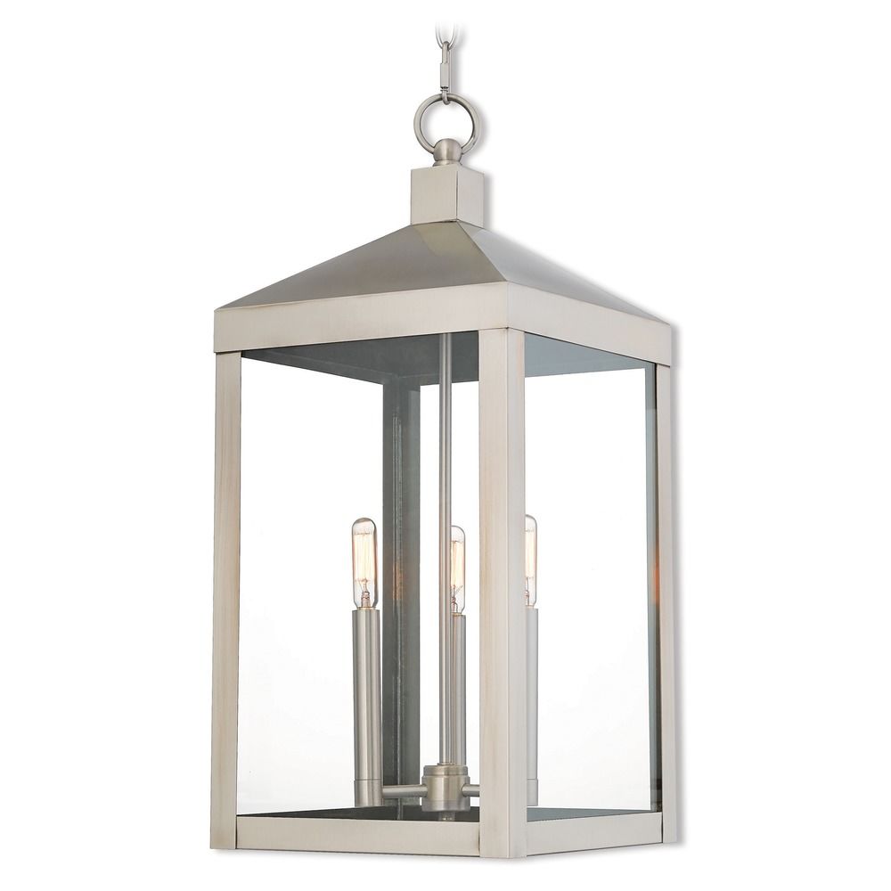 Livex Lighting Nyack Brushed Nickel Outdoor Hanging Light At Destination