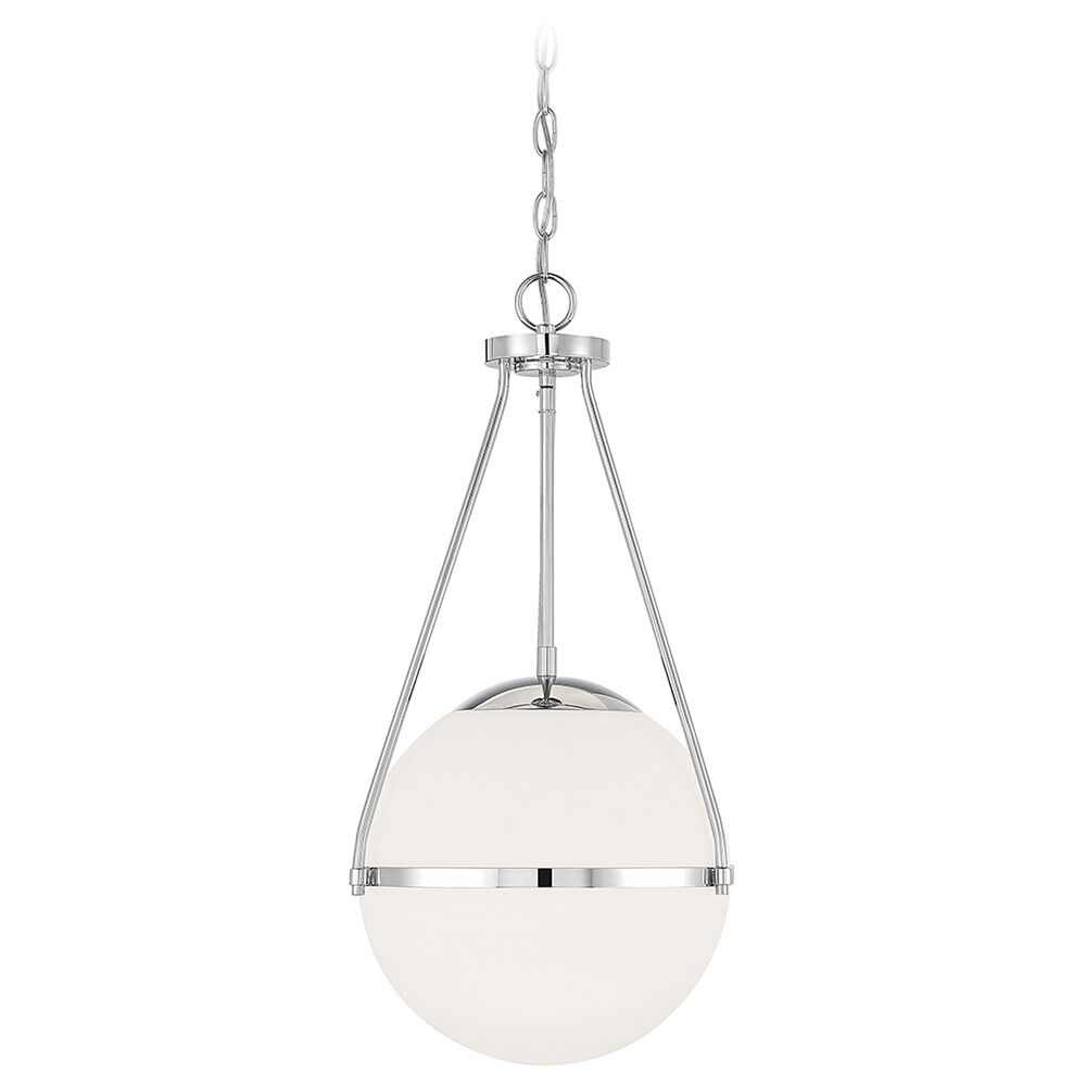 1 Light Pendant in Chrome Meridian