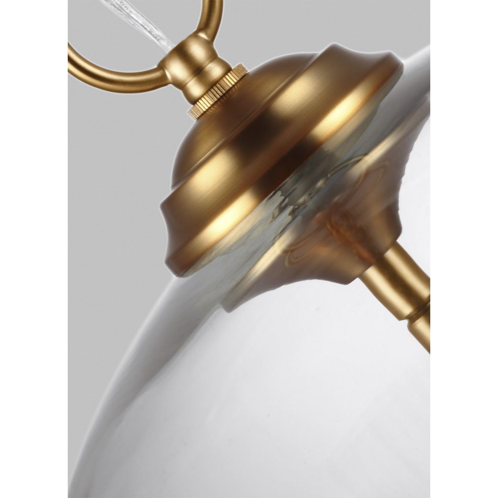 Lawler Burnished Brass Pendant by Visual Comfort Studio, F3155/3BBS