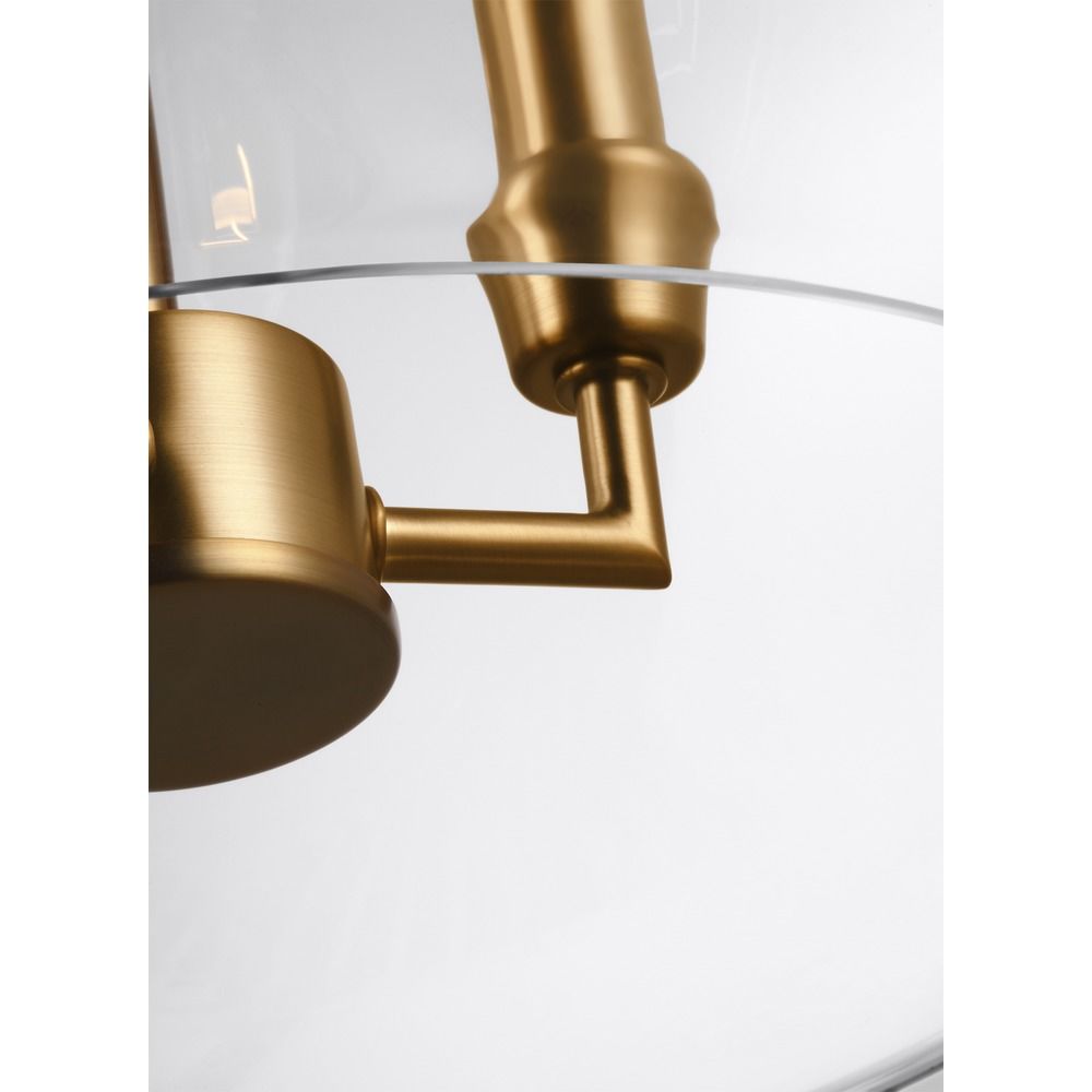 Lawler Burnished Brass Pendant by Visual Comfort Studio, F3155/3BBS