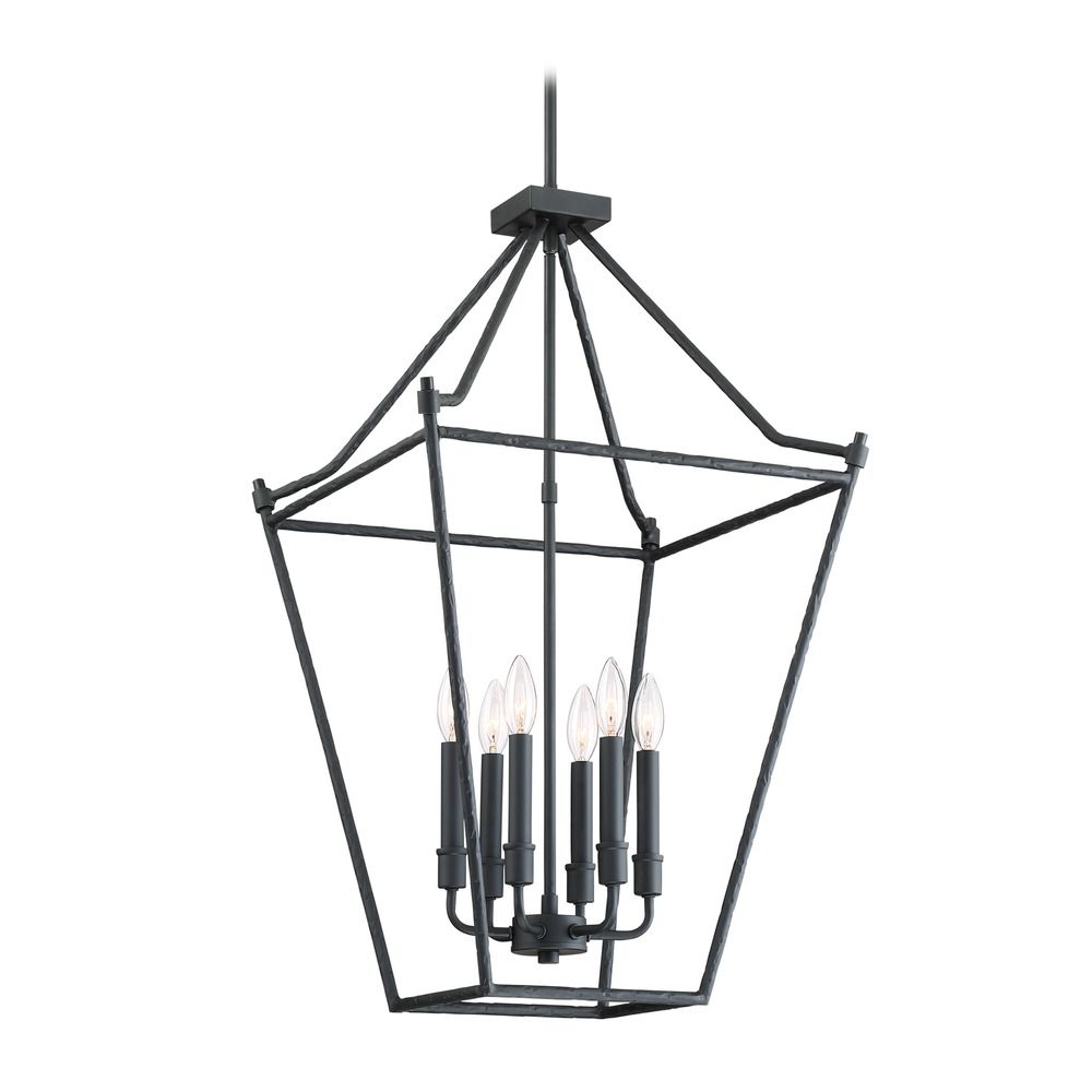Lodge Rustic Cabin Pendant Light Black Hammerton By Quoizel Lighting At Destination Lighting