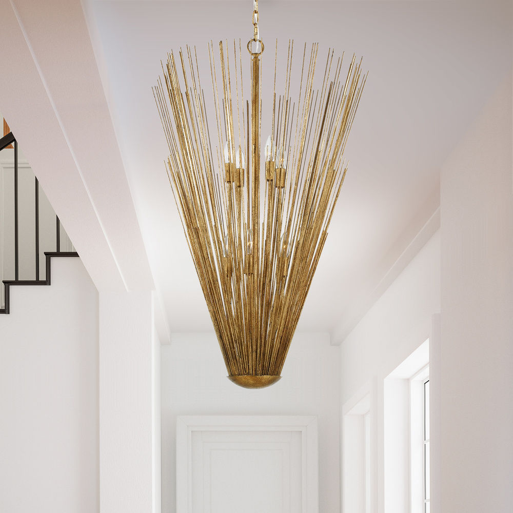 Alexa Hampton 24 Inch Helios Antique Gild Pendant by Visual Comfort Studio at Destination Lighting