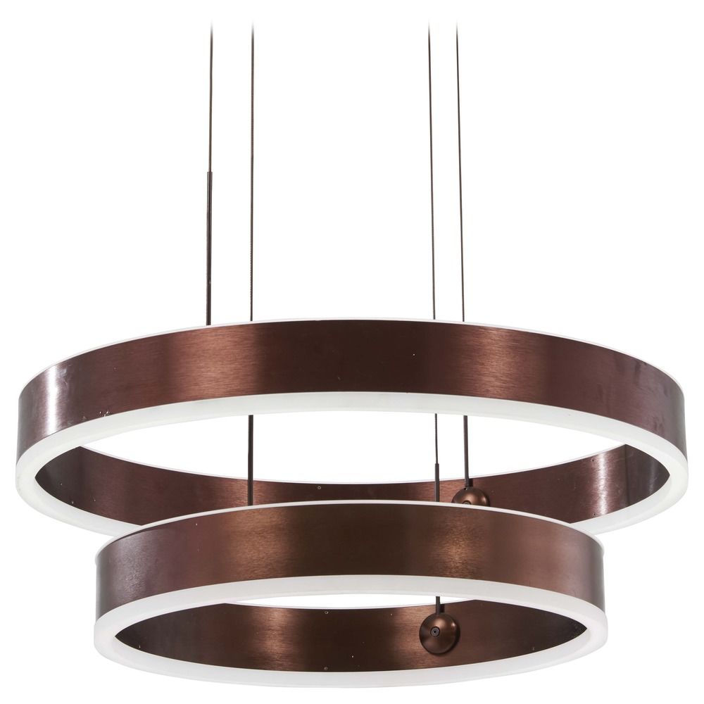 George Kovacs Rendezvous Satin Bronze LED Pendant Light | P8153-670-L
