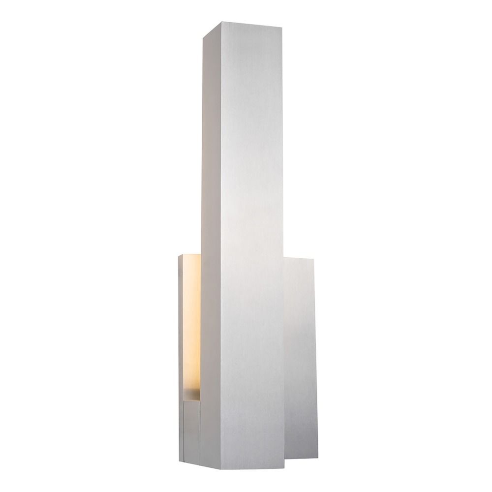 Kuzco Lighting Modern Brushed Nickel LED Outdoor Wall Light 3000K 456LM