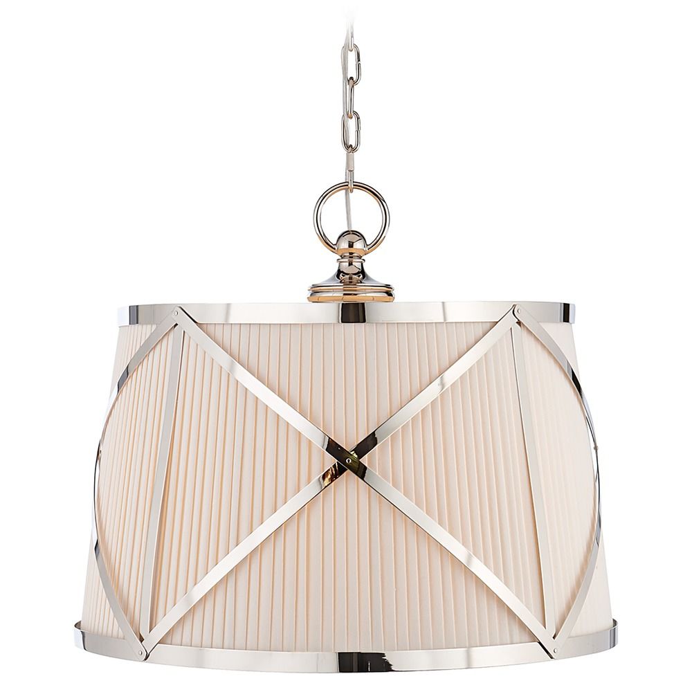 E.F. Chapman Grosvenor Pendant in Polished Nickel by Visual Comfort  Signature at Destination Lighting