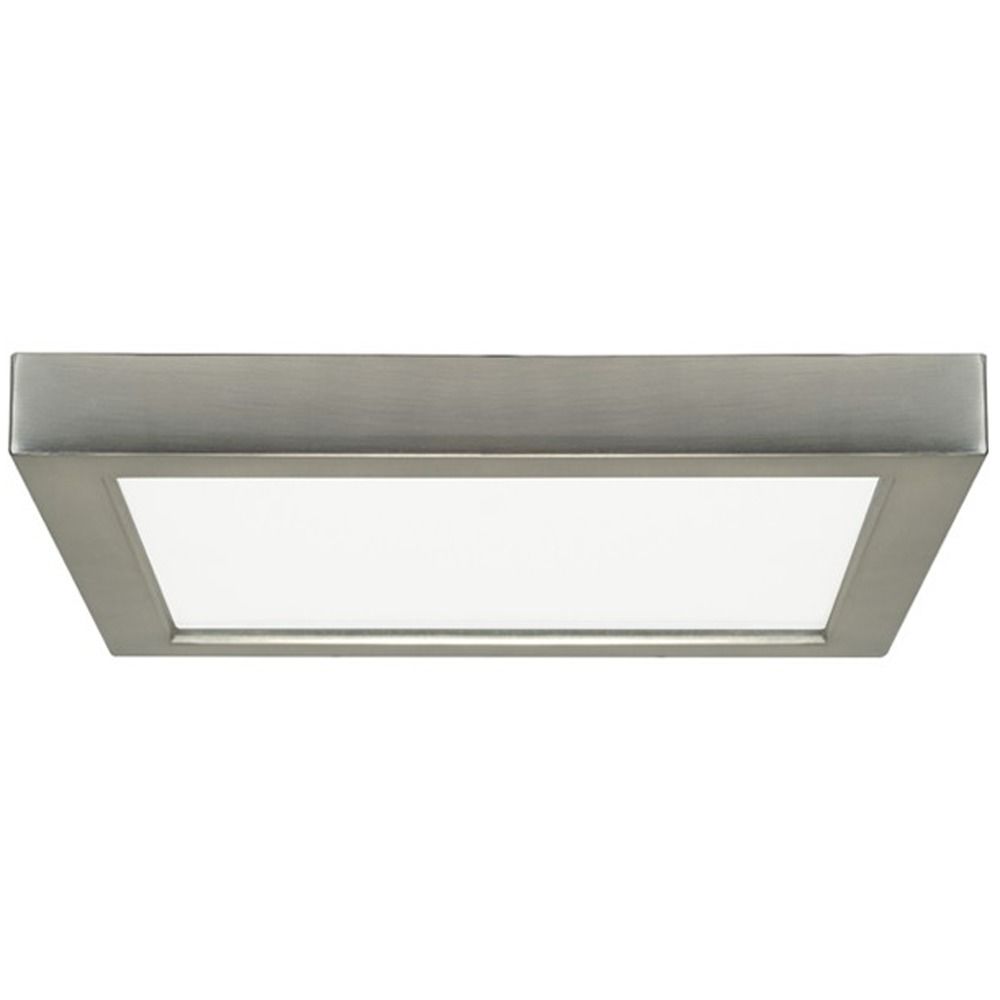Flush Mount Led Light Square Satin Nickel 9 Inch 2700k 120v 8341 Design Classics Lighting Flush Mount Led Light Square Satin Nickel 9 Inch 2700k 120v 8341