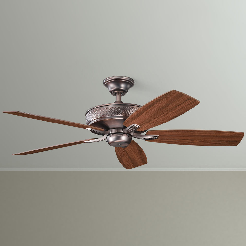 Kichler Ceiling Fan Without Light in Oil Brushed Bronze Finish