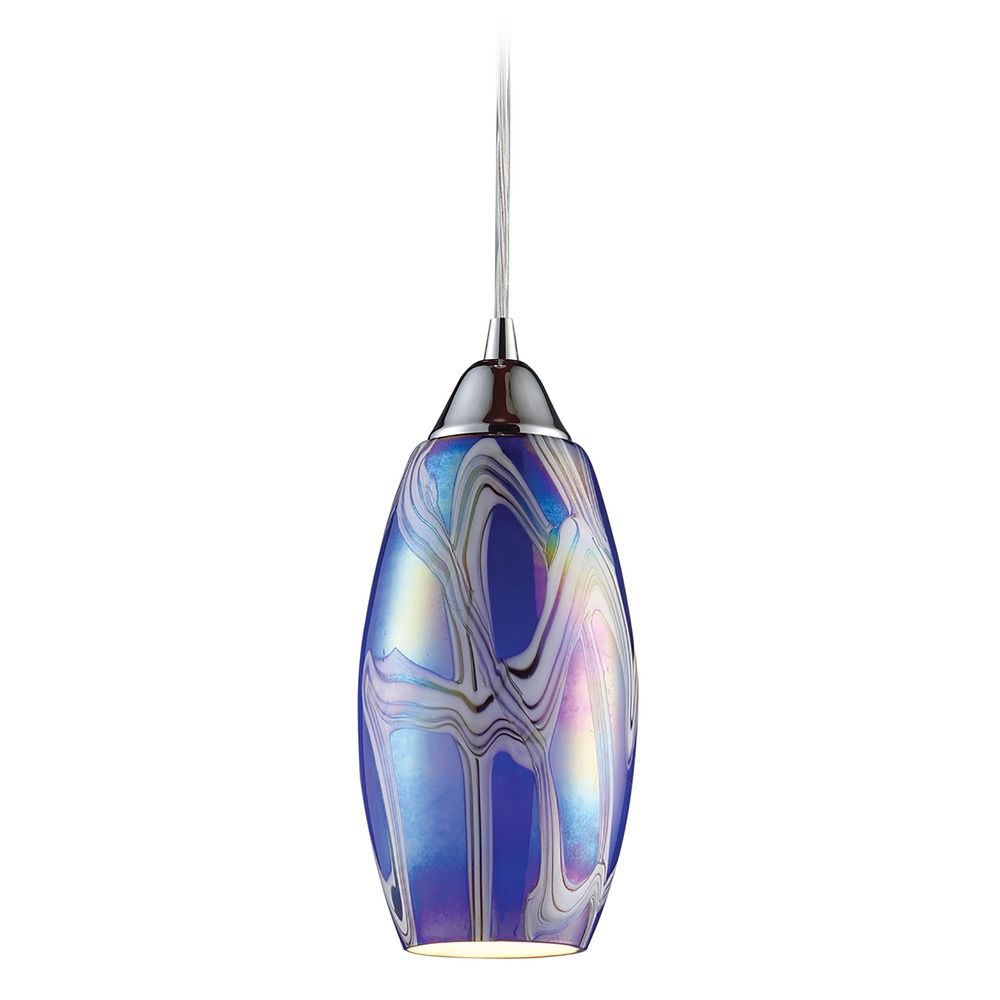 Iridescence Satin Nickel Mini-Pendant Light - Includes ...