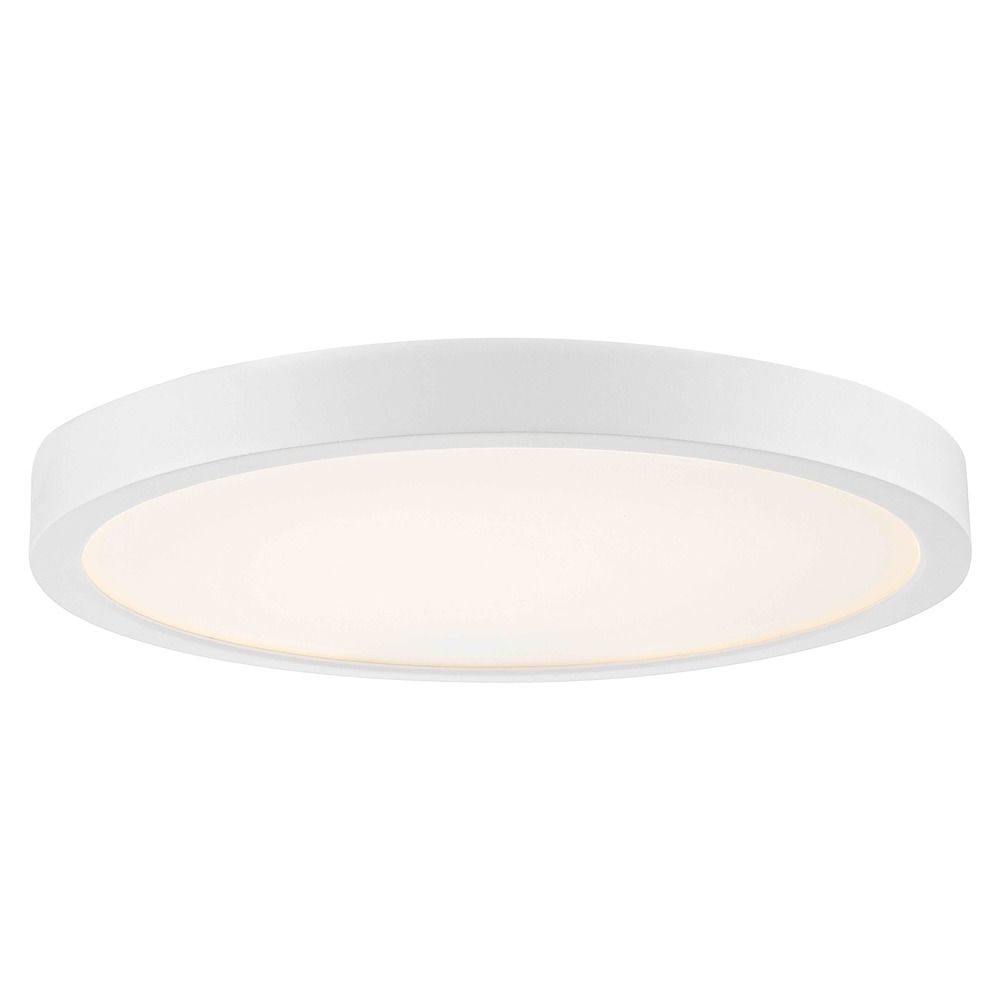 Flat Led Light Surface Mount 10 Inch Round White 2700k 1511lm At Destination Lighting