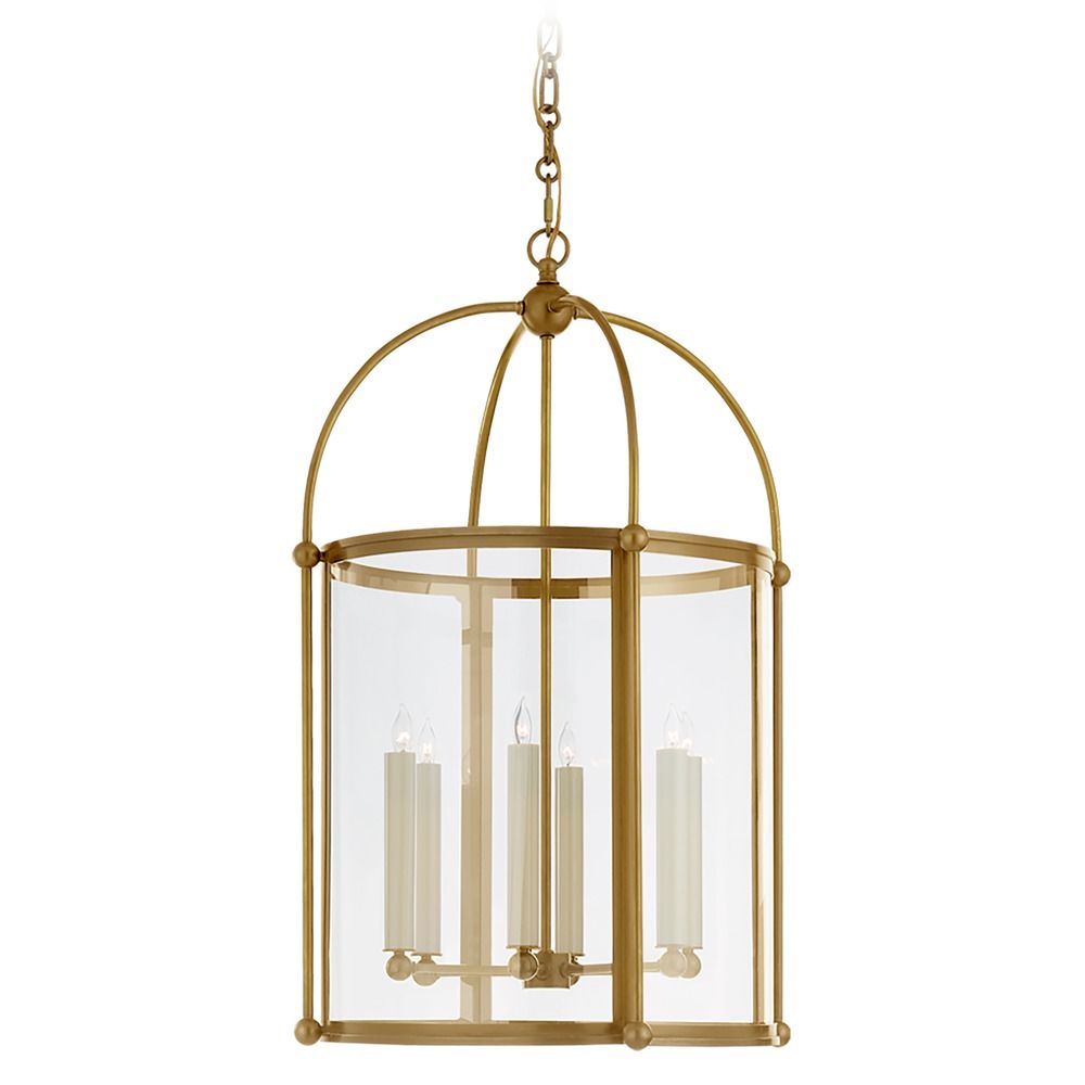 Chapman & Myers Riverside Lantern in Antique Brass by Visual Comfort  Signature at Destination Lighting