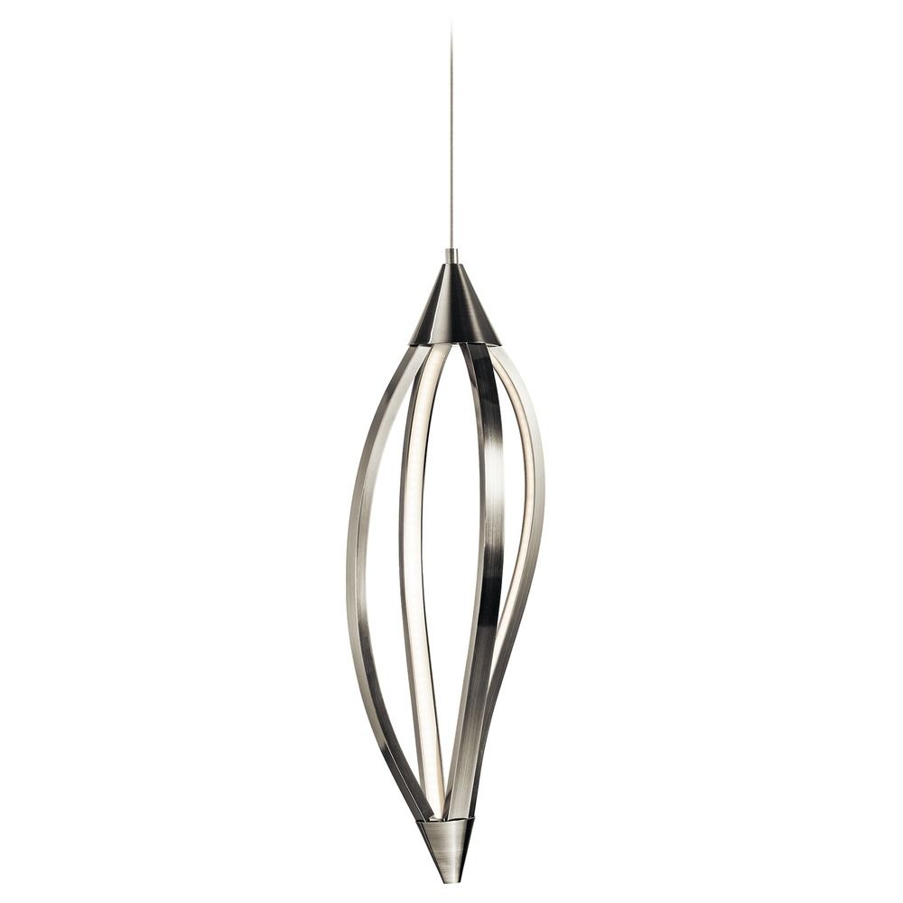 Elan Lighting Meridian Brushed Nickel LED MultiLight Pendant 83392