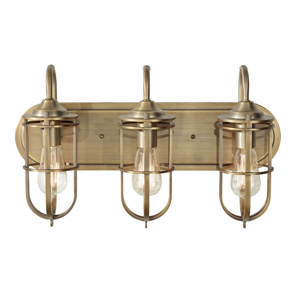 Bathroom Light In Dark Antique Brass Finish Vs36003 Dab