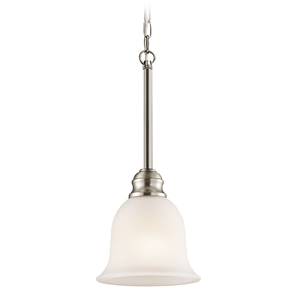 Kichler MiniPendant Light with White Glass 42901NI Destination