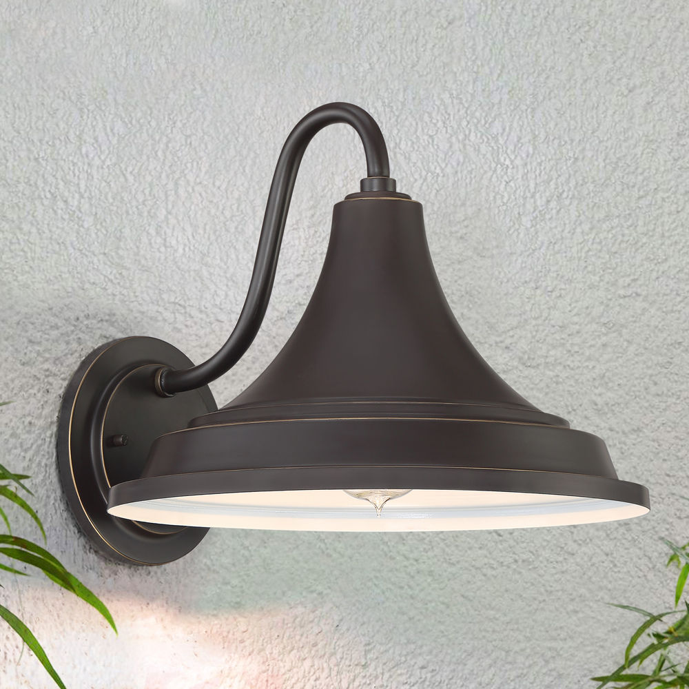 Oceanfront Outdoor Lantern in Palladian Bronze by Quoizel Lighting