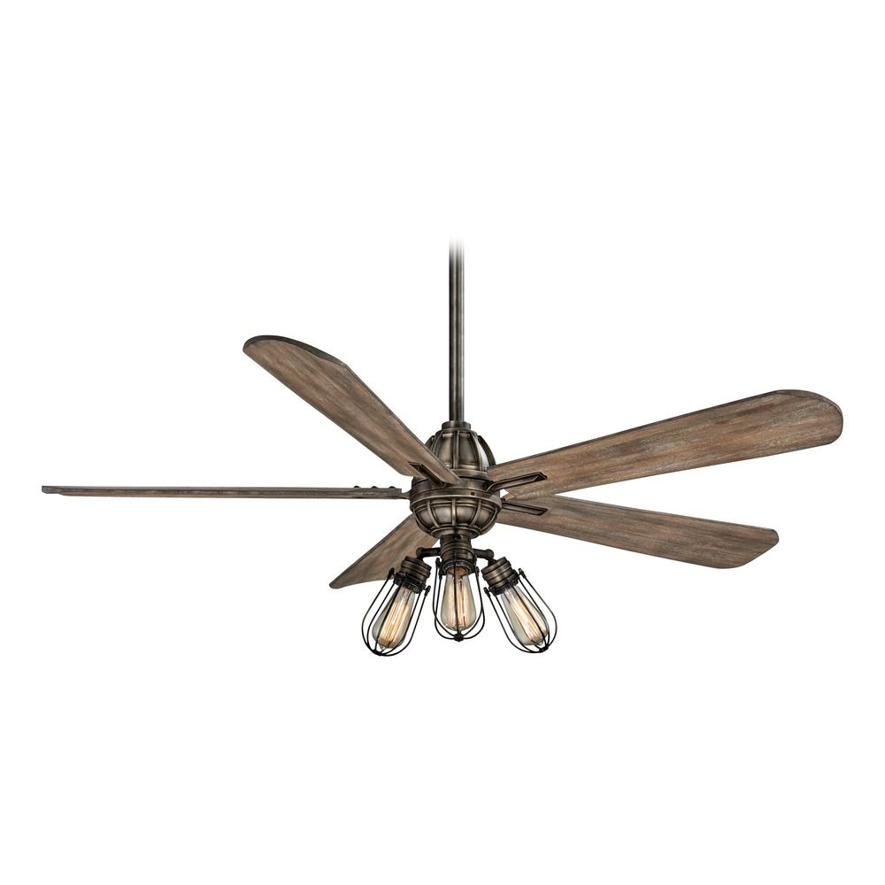 56 Inch Minka Aire Alva Heirloom Bronze Led Ceiling Fan With Light