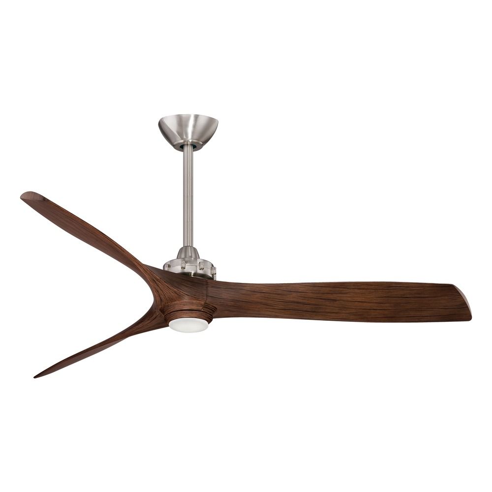 60 Inch Minka Aire Aviation Brushed Nickel Led Ceiling Fan With