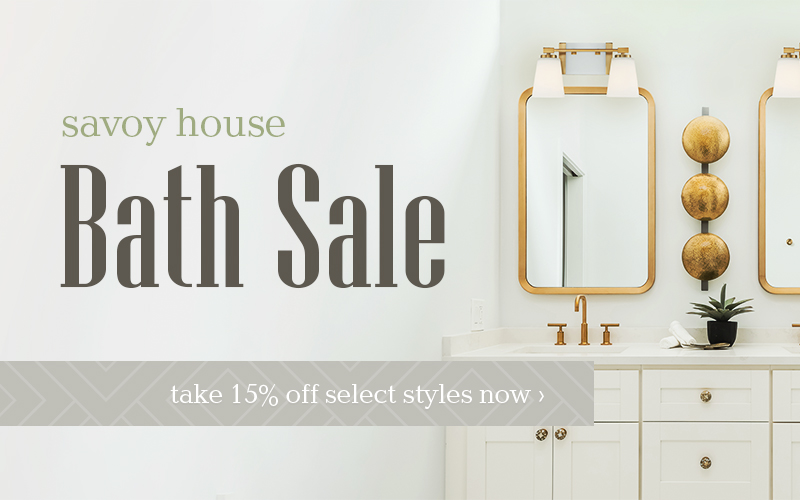 Savoy House Bathroom Lighting Sale